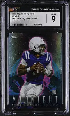 Graded Anthony Richardson football card from 2023 Topps Composite Anthony series