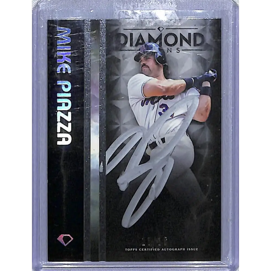2023 Topps Diamond Icons #BPA-MP Mike Piazza EX Excellent Auto 13/15 New York Mets Baseball Card