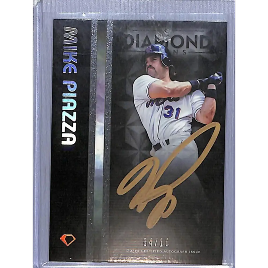 2023 Topps Diamond Icons PolychromatINK #BPA-MP Mike Piazza EX Excellent Auto 4/