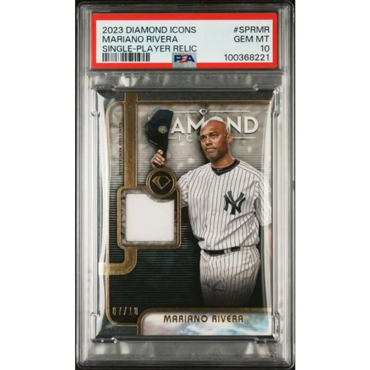 2023 Topps Diamond Icons Relic #SPRMR Mariano Rivera PSA 10 GEM MINT MEM 7/10 New York Yankees