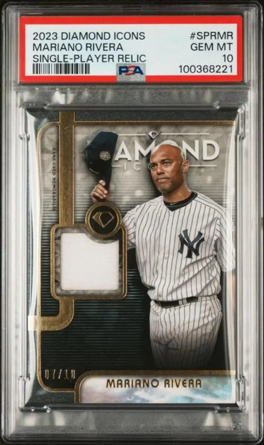 PSA 10 GEM MINT 2023 Topps Diamond Icons Relic Mariano Rivera New York Yankees card