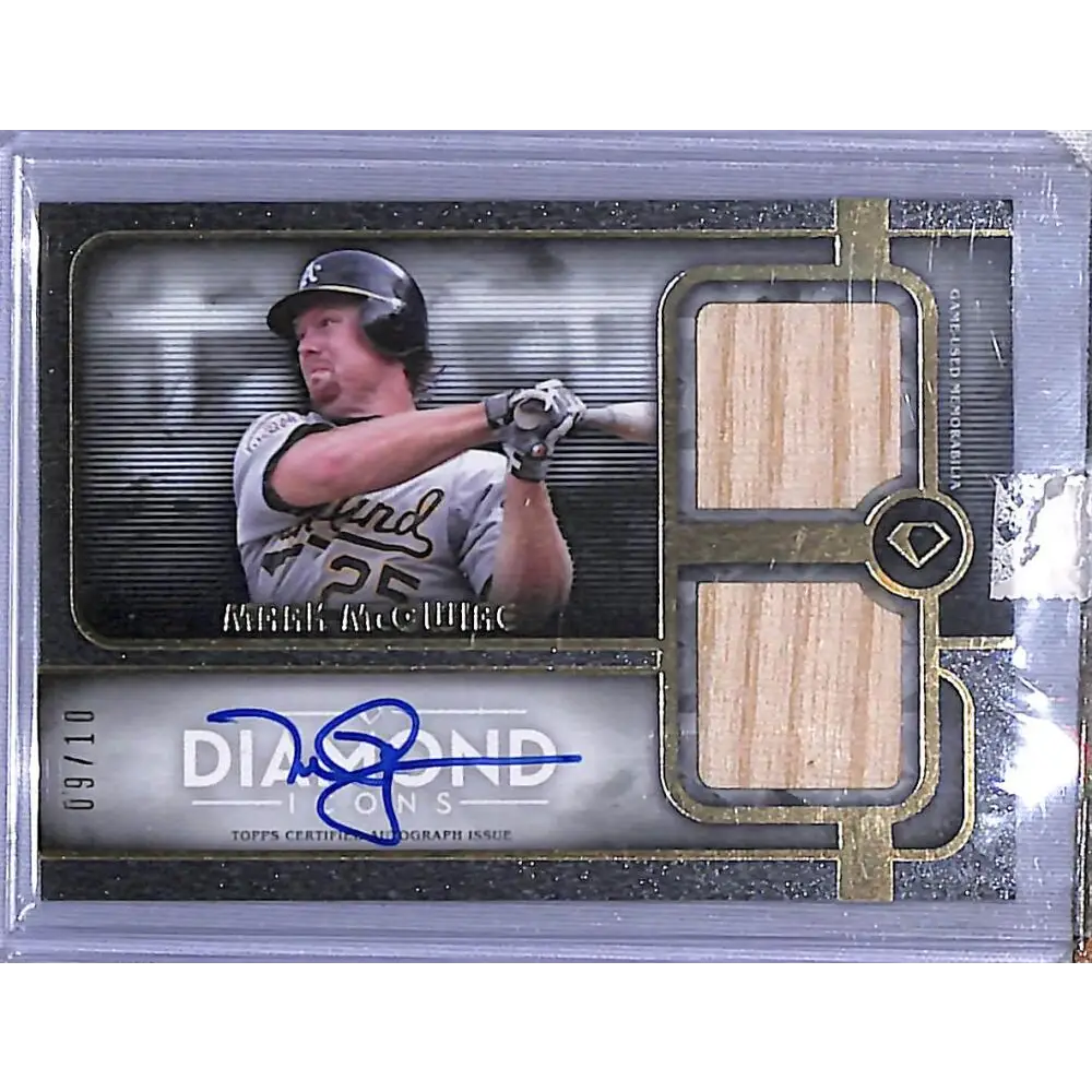 2023 Topps Diamond Icons #SDP-MM Mark McGwire NM-MT MEM Auto 9/10 Oakland Athletics Baseball Card
