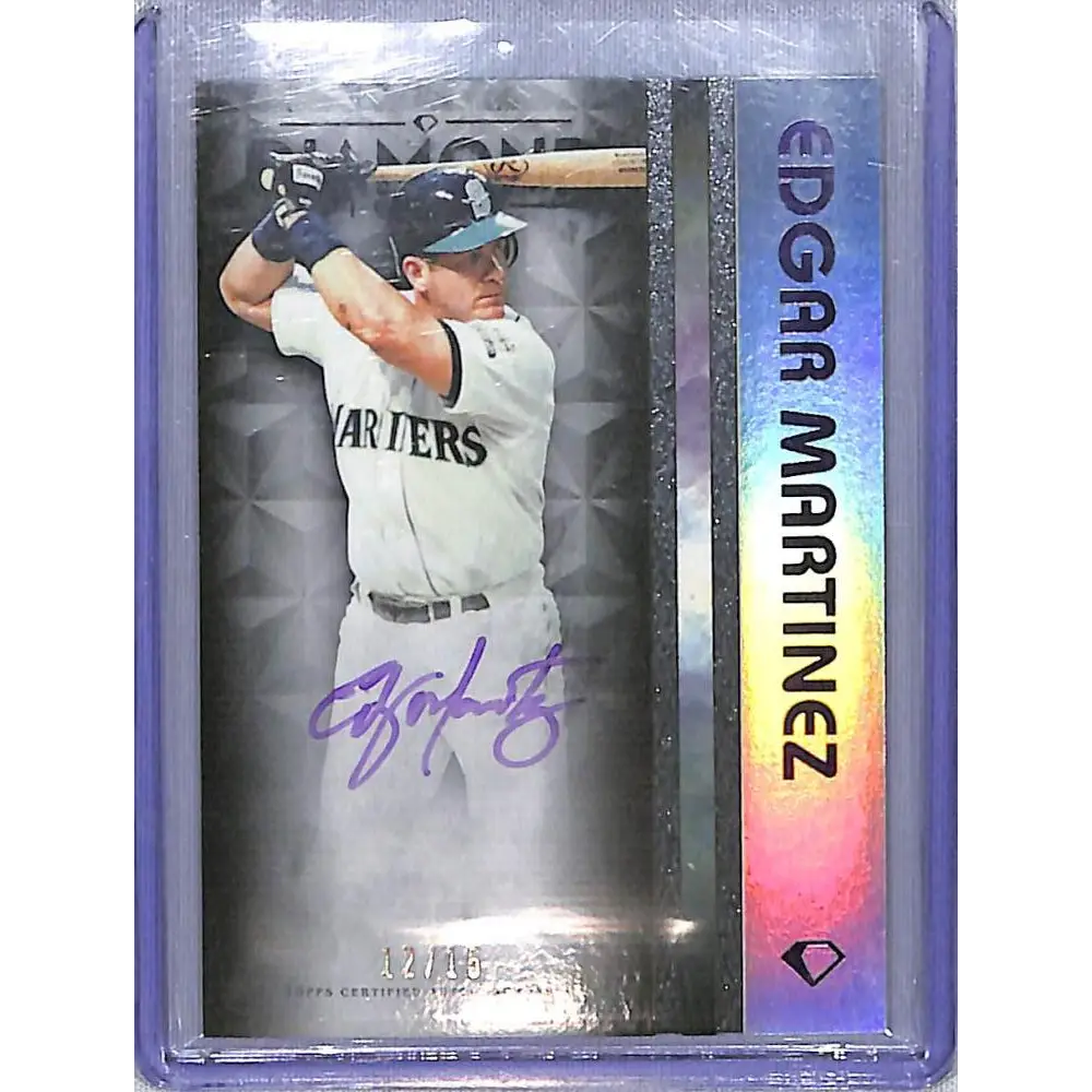 2023 Topps Diamond Icons White Polychromatink #WPA-EMZ Edgar Martinez NM-MT Auto 12/15 Seattle Mariners Baseball Card