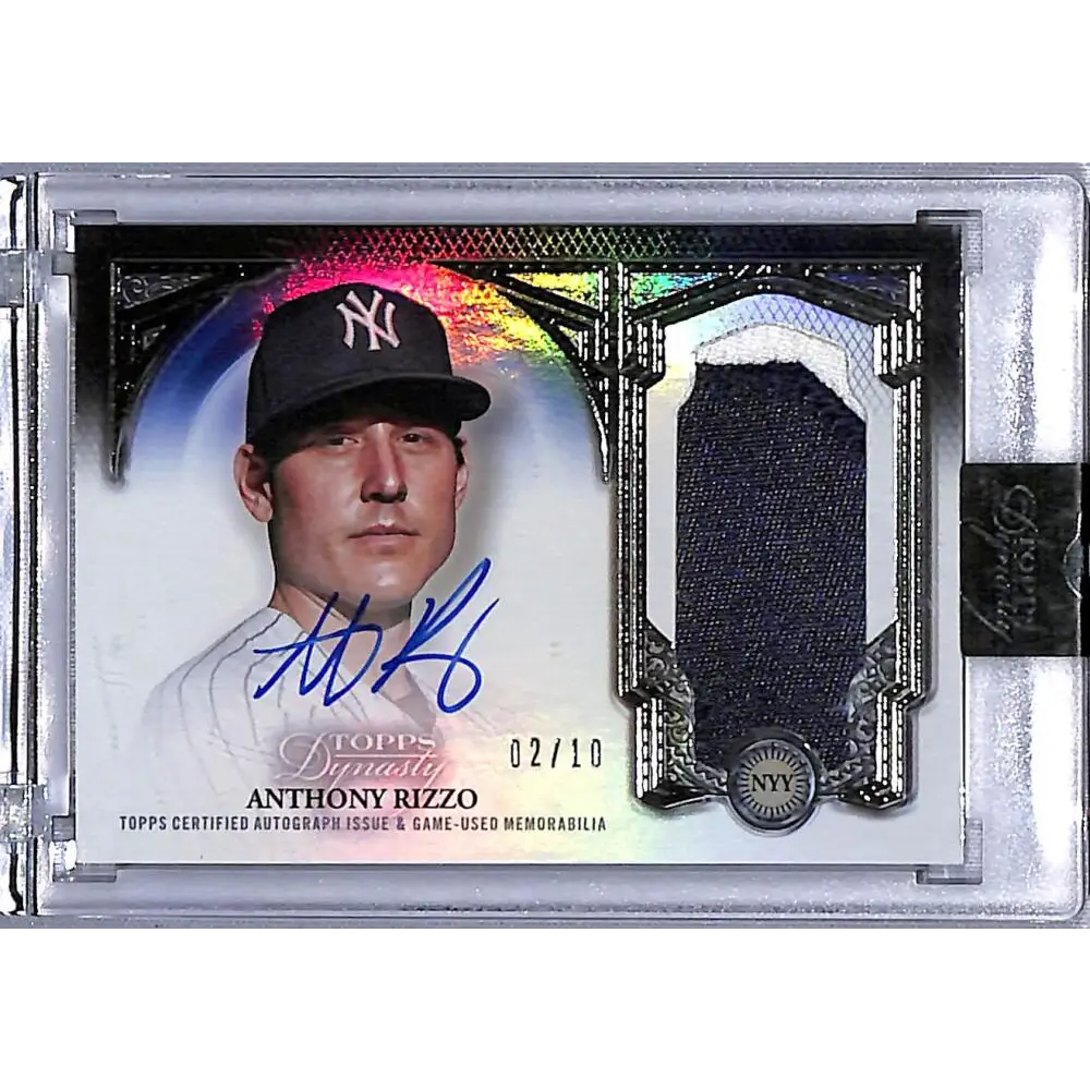 2023 Topps Dynasty #DAP-ARIZ7 Anthony Rizzo NM-MT MEM Auto 2/10 New York Yankees Baseball Card
