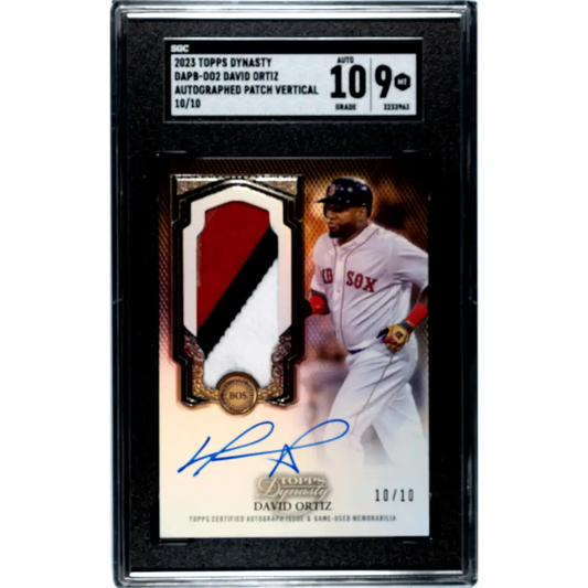 2023 Topps Dynasty #DAPB-DO2 David Ortiz SGC 9 MINT Auto 10/10 Boston Red Sox Baseball Card
