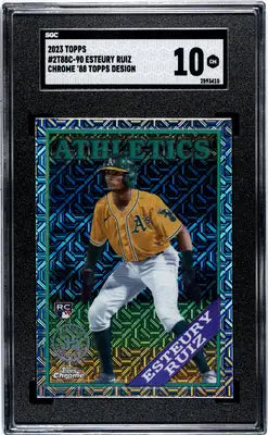 2023 Topps Esteury Ruiz Topps Esteury Ruiz baseball card SGC 10 gem mint grade