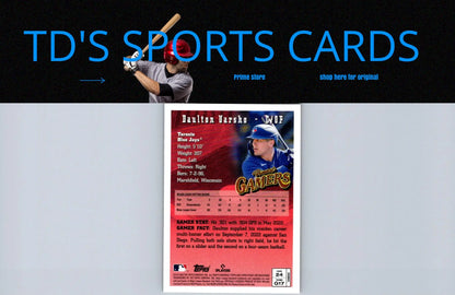 Daulton Varsho baseball card from 2023 Topps Finest Flashbacks collection