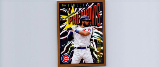 Framed baseball card of Dansby Swanson in 2023 Topps Finest Flashbacks series