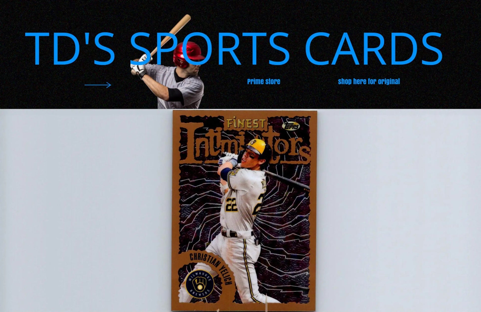 Christian Yelich baseball card from 2023 Topps Finest Flashbacks #65 collection