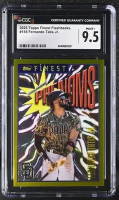 Graded 2023 Topps Finest Flashbacks Fernando Tatis Jr. baseball card CGC 9.5