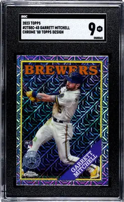 2023 Topps Garrett Mitchell #2T88C-45 CHR. ’88 Baseball SGC 9