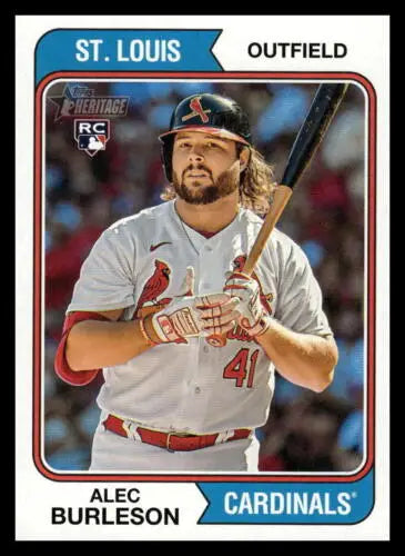 Alec Burleson 2023 Topps Heritage #171 NM RC Rookie baseball card original gloss