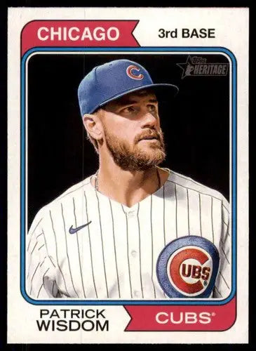2023 Topps Heritage #228 Patrick Wisdom NM-MT Cubs ID:73393 - Trading Cards