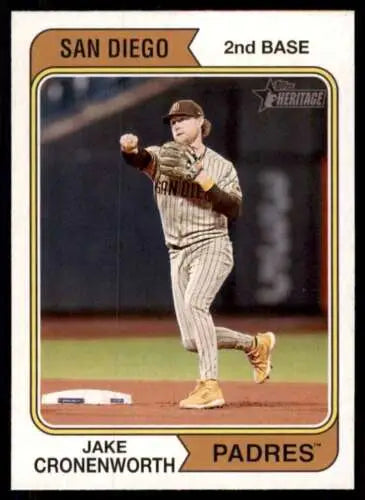 2023 Topps Heritage #246 Jake Cronenworth baseball card in NM condition with original gloss