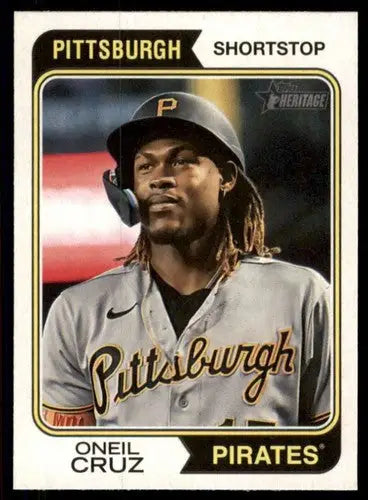 2023 Topps Heritage #252 Oneil Cruz NM-MT Pirates ID:73403 - Trading Cards