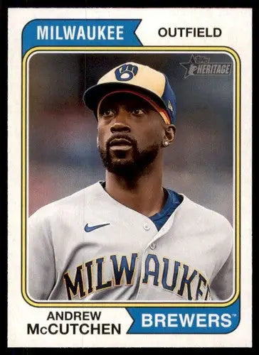 2023 Topps Heritage #283 Andrew McCutchen NM-MT Brewers ID:73408 - Trading Cards