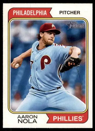 2023 Topps Heritage #300 Aaron Nola NM-MT Phillies ID:73412 - Trading Cards