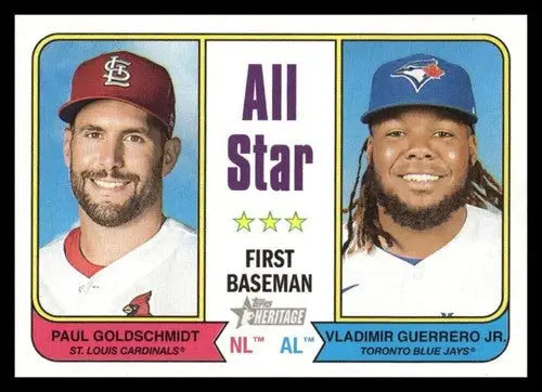 2023 Topps Heritage #332 Vladimir Guerrero Jr./Paul Goldschmidt NM-MT A ID:73419 - Trading Cards