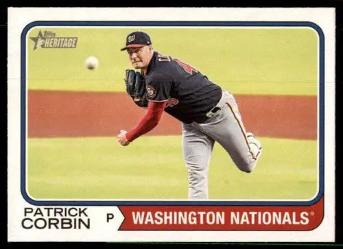 2023 Topps Heritage #386 Patrick Corbin NM-MT Nationals ID:73432 - Trading Cards