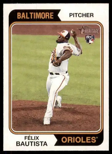 2023 Topps Heritage #40 Felix Bautista NM-MT RC Rookie Orioles ID:73362 - Trading Cards