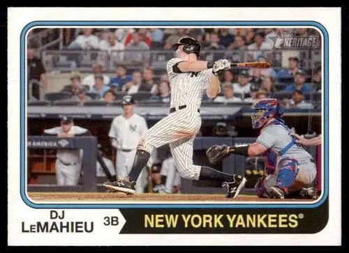 2023 Topps Heritage #51 DJ LeMahieu NM-MT Yankees ID:73364 - Trading Cards