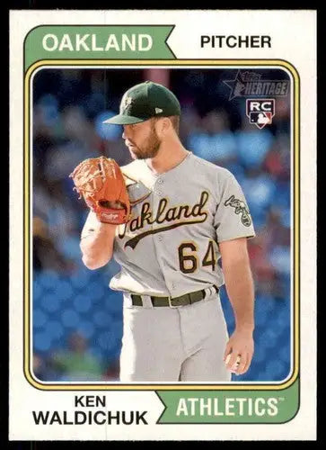 2023 Topps Heritage #68 Ken Waldichuk NM-MT RC Rookie Athletics ID:73368 - Trading Cards