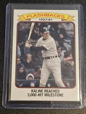 2023 Topps Heritage Kaline Baseball Flashbacks card featuring Al Kaline baseball player