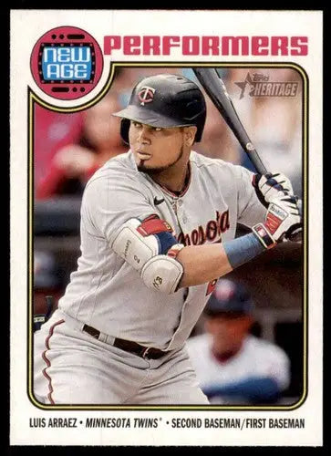 2023 Topps Heritage New Age Performers #NA-20 Luis Arraez NM-MT Twins ID:73355 - Trading Cards