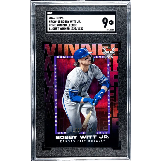 2023 Topps Homerun Challenge Winner #HRCW-15 Bobby Witt Jr. SGC 9 MINT 1029/1132 Kansas City Royals Baseball Card