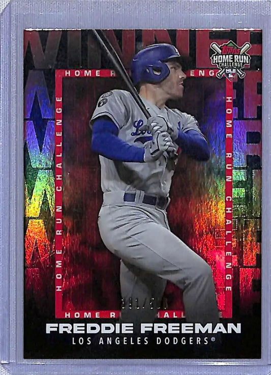 Freddie Freeman baseball card from 2023 Topps Home Run Challenge Winners set