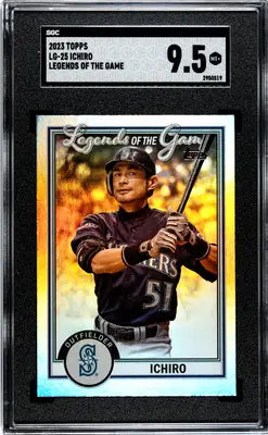Graded 2023 Topps Ichiro Suzuki Legends of the Game baseball card in SGC 9.5