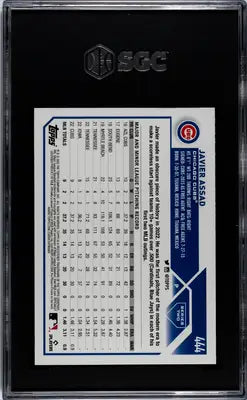 2023 Topps Javier Assad #444 Rainbow Foil Baseball SGC 9