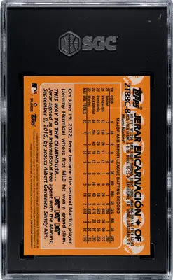 Graded baseball card of Jerar Encarnacion from 2023 Topps Jerar Encarnacion series