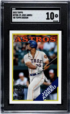 Graded 2023 Topps Jose Abreu baseball card in SGC 10, topps jose abreu collectible