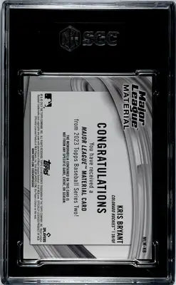 2023 Topps Kris Bryant #MLM-KB ML Mat. Baseball SGC 9.5