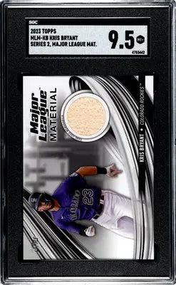 2023 Topps Kris Bryant #MLM-KB ML Mat. Baseball SGC 9.5