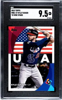 Graded Kyle Tucker 2023 Topps WBC Stars baseball trading card in SGC 9.5