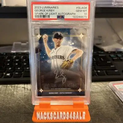 2023 Topps Luminaries George Kirby Spark of Light Autograph baseball trading card