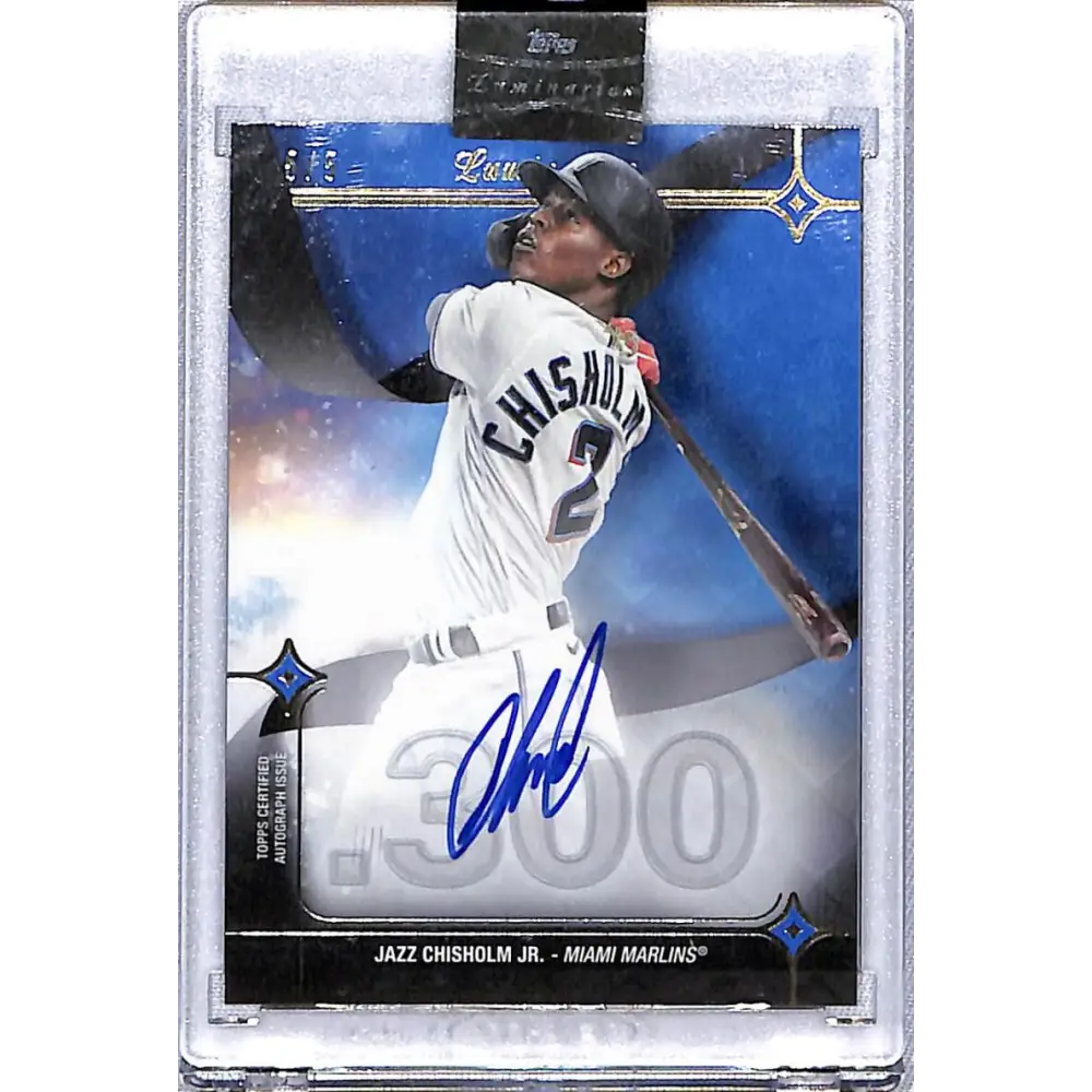 2023 Topps Luminaries Hit Kings #HK-JC Jazz Chisholm Jr. NM-MT Auto 5/5 Miami Marlins