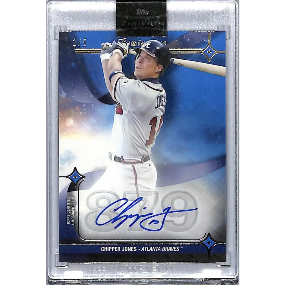 2023 Topps Luminaries #HK-CJ Chipper Jones NM-MT Auto 2/5 Atlanta Braves Baseball Card