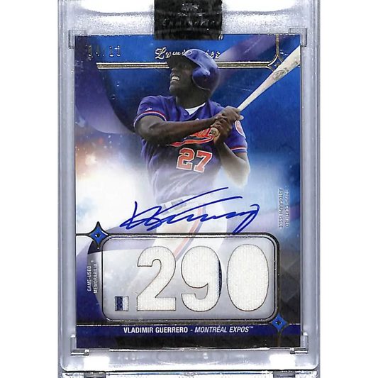2023 Topps Luminaries #HKAR-VG Vladimir Guerrero NM-MT MEM Auto 4/10 Montreal Expos Baseball Card