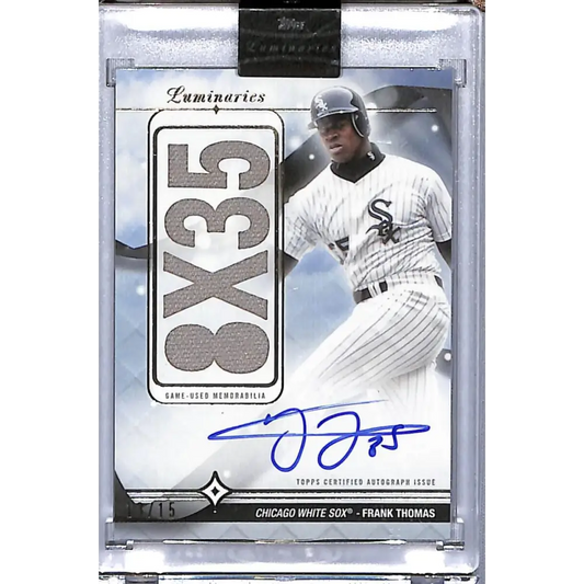2023 Topps Luminaries #HRKAR-FT Frank Thomas NM-MT MEM Auto 13/15 Chicago White Sox Baseball Card
