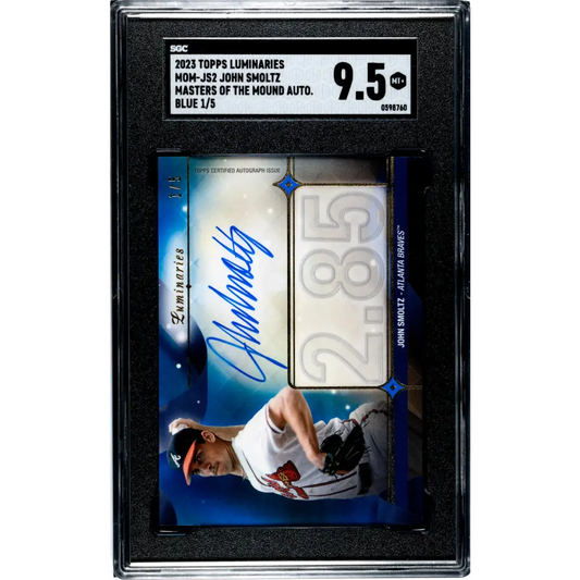 2023 Topps Luminaries #MOM-JS2 John Smoltz SGC 9.5 MINT+ Auto 1/5 Atlanta Braves Baseball Card