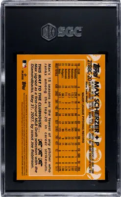 Graded Max Scherzer baseball card from 2023 Topps Max series, SGC 10 grade