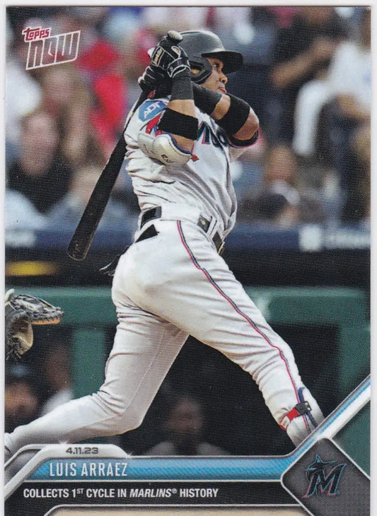 2023 TOPPS NOW #100 LUIS ARRAEZ- MIAMI MARLINS
