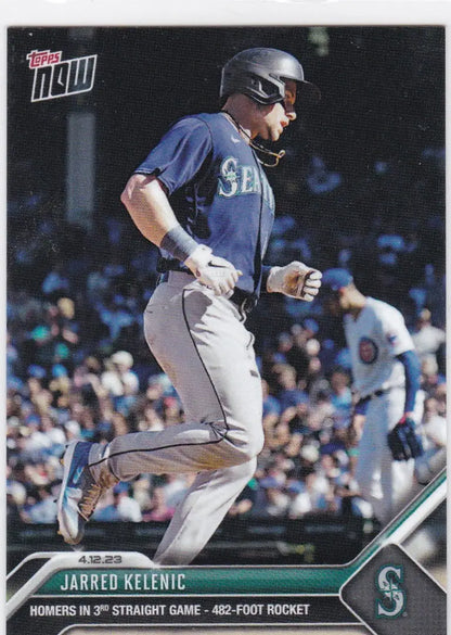Baseball trading card of Jarred Kelenic Seattle Mariners 2023 TOPPS NOW #108