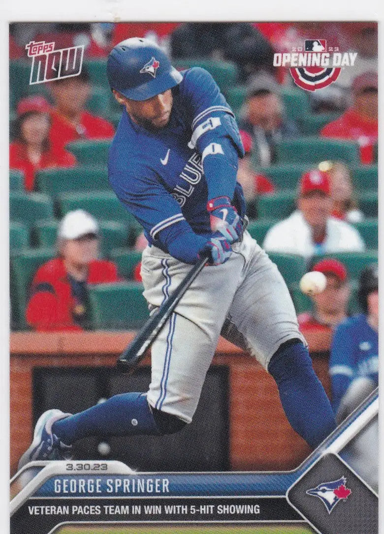 2023 TOPPS NOW #12 GEORGE SPRINGER- TORONTO BLUE JAYS