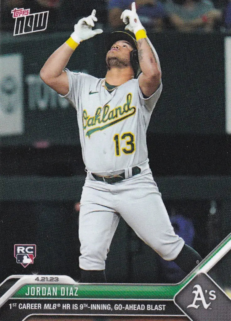 2023 TOPPS NOW #165 JORDAN DIAZ- OAKLAND ATHLETICS