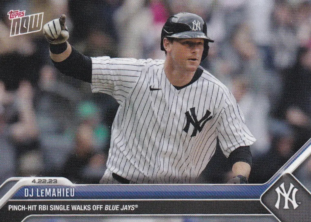 2023 TOPPS NOW #166 DJ LEMAHIEU- NEW YORK YANKEES