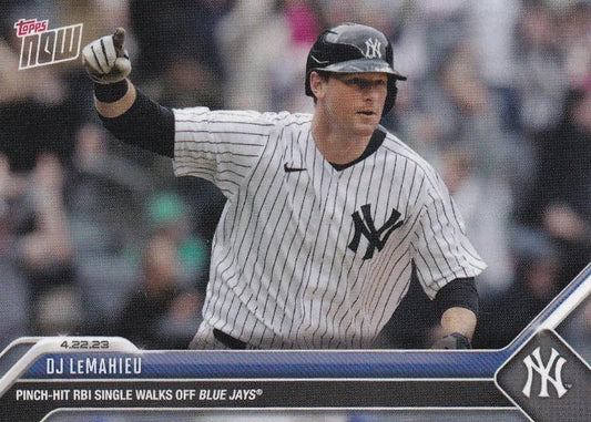 2023 TOPPS NOW #166 DJ LEMAHIEU- NEW YORK YANKEES
